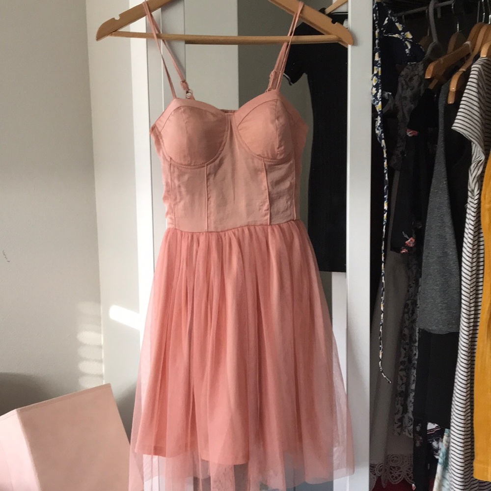 pastel pink dress